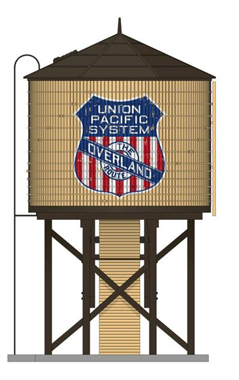 Broadway Limited 7924 Ho Operating Water Tower w/ Sound - Union Pacific Weathered