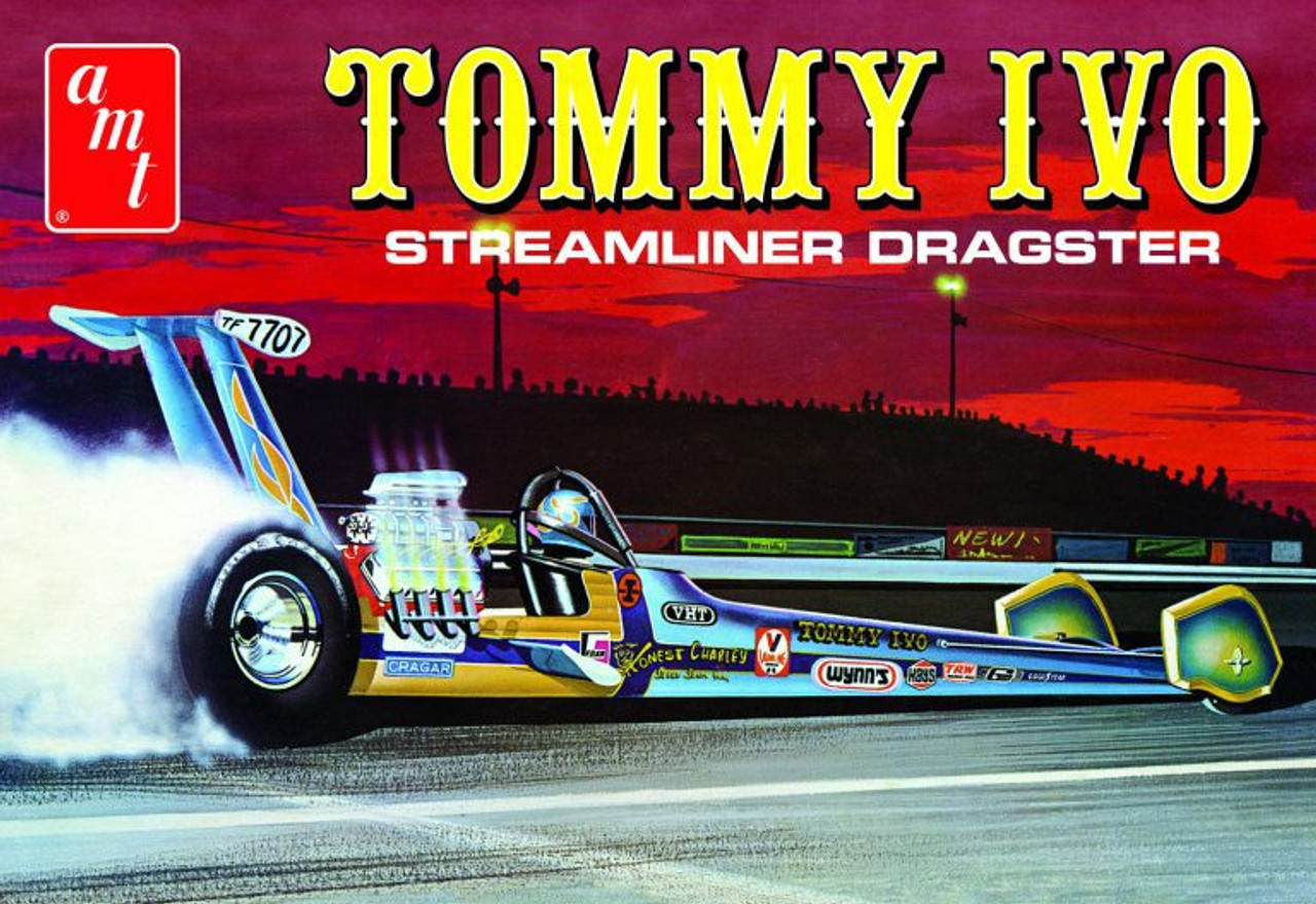 AMT 1254 1/25 Tommy Ivo Streamliner Dragster Model Kit