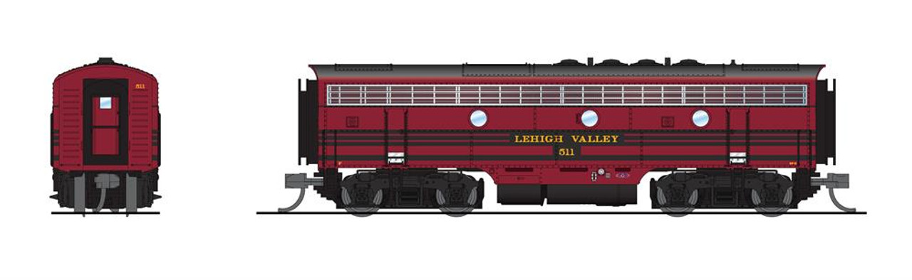 Broadway Limited N 7733 EMD F3B Lehigh Valley #513 Paragon4 Sound/DC/DCC