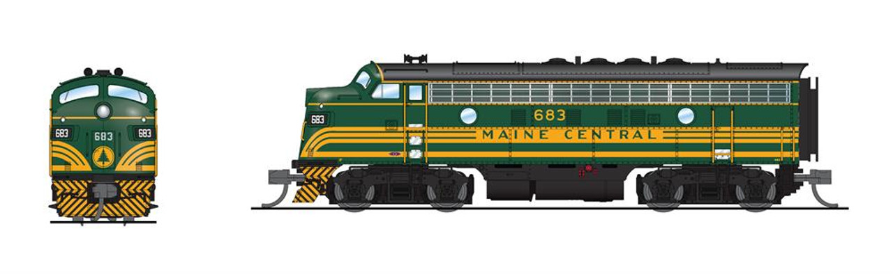 Broadway Limited N 7734 EMD F3A Maine Central #686 Paragon4 Sound/DC/DCC