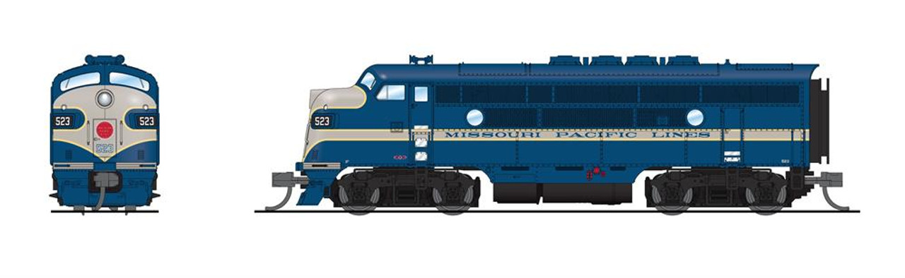 Broadway Limited N 7735 EMD F3A Missouri Pacific Lines #524 Paragon4 Sound/DC/DCC