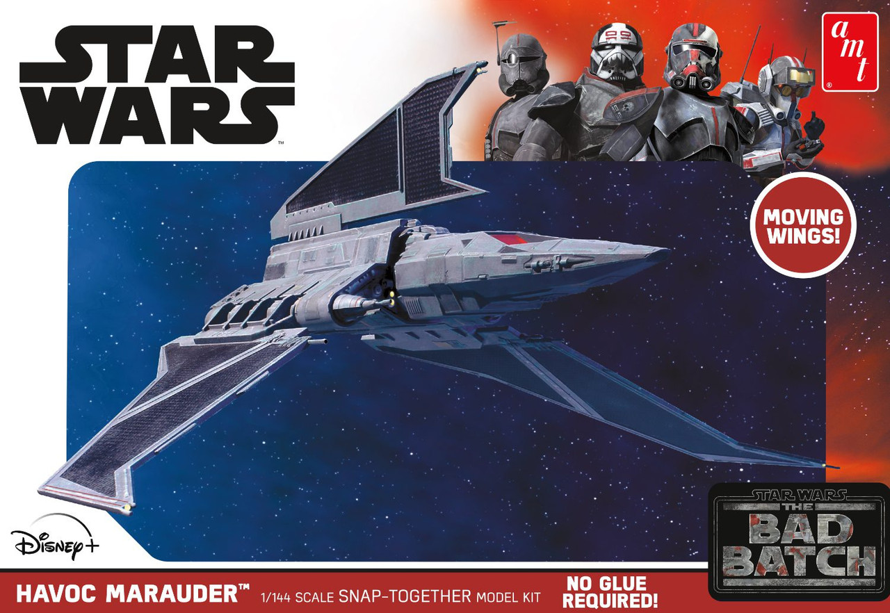 AMT 1348 1/144 Star Wars The Bad Batch Havoc Marauder Plastic Model Kit