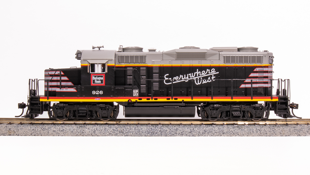 Broadway Limited 7474 Ho EMD GP20 Paragon4 Sound/DC/DCC - CBQ #926 Blackbird Scheme