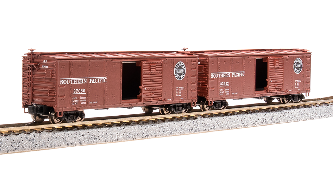 Broadway Limited 7283 N NYC 40' Steel Boxcar - Southern Pacific 2-Pack Side