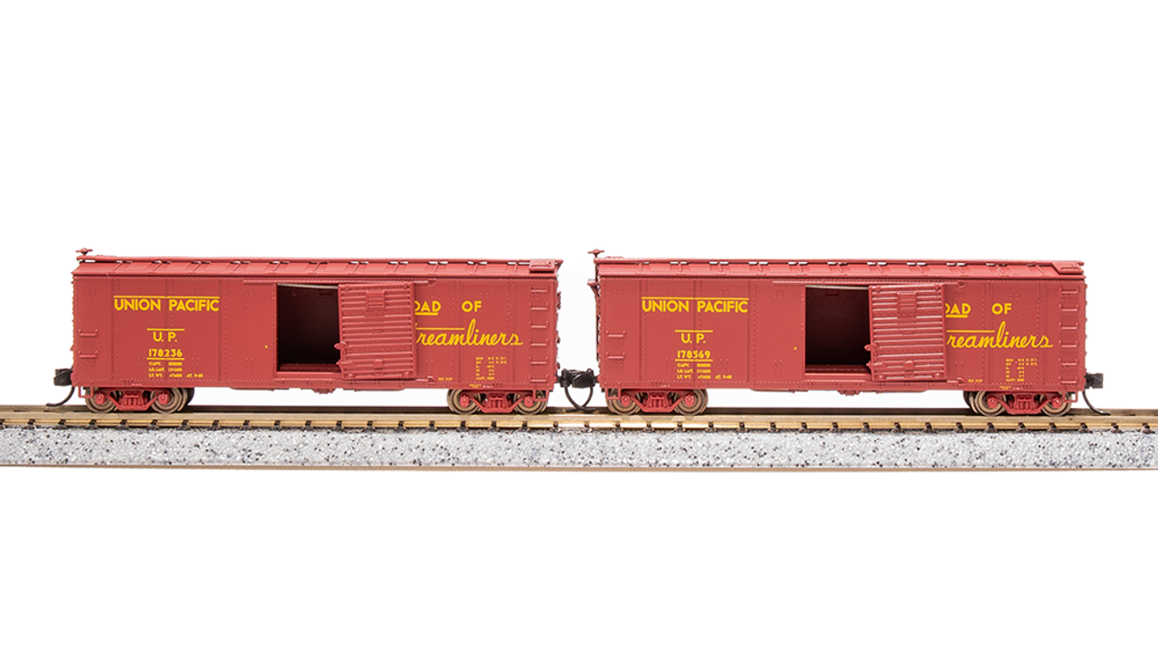 Broadway Limited 7284 N NYC 40' Steel Boxcar - Union Pacific 2-Pack