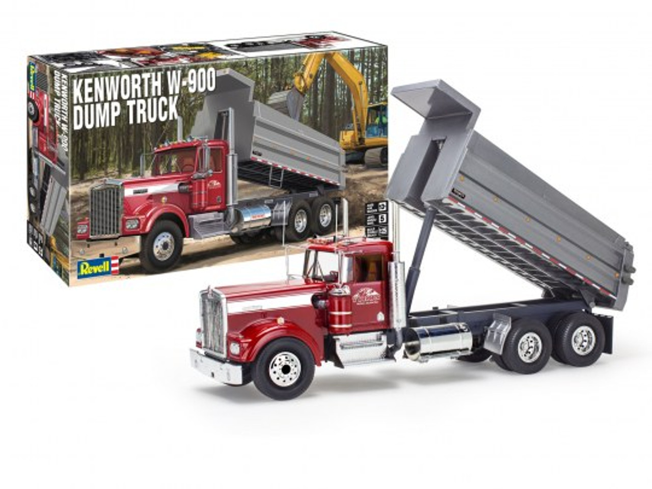 Revell 12628 1/25 Kenworth W-900 Dump Truck Model Kit Package