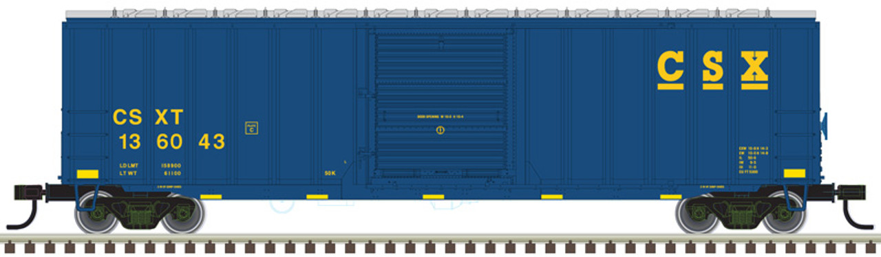 Atlas 20 006 715 HO Trainman ACF 50' 6" Box Car - CSX #136023