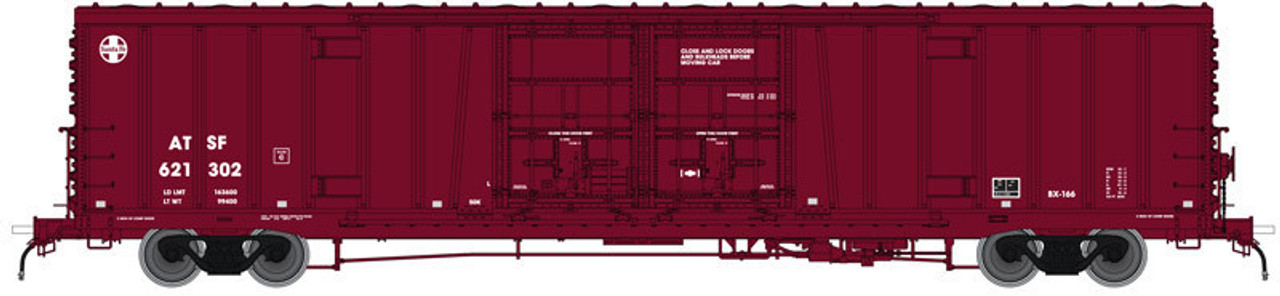 Atlas 20 004 954 Ho BX-166 Box Car - Santa Fe Berwind "C" Repaint #621528