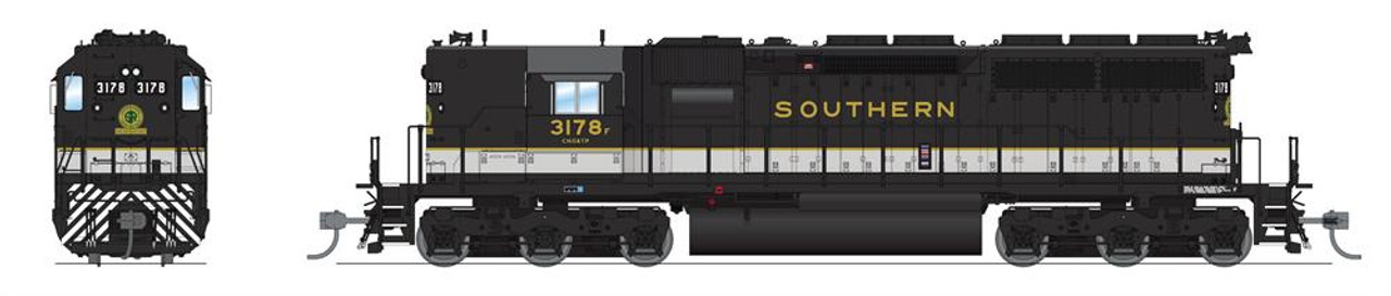 Broadway Limited 9044 Ho EMD SD40 - Southern #3178 DCC-Ready