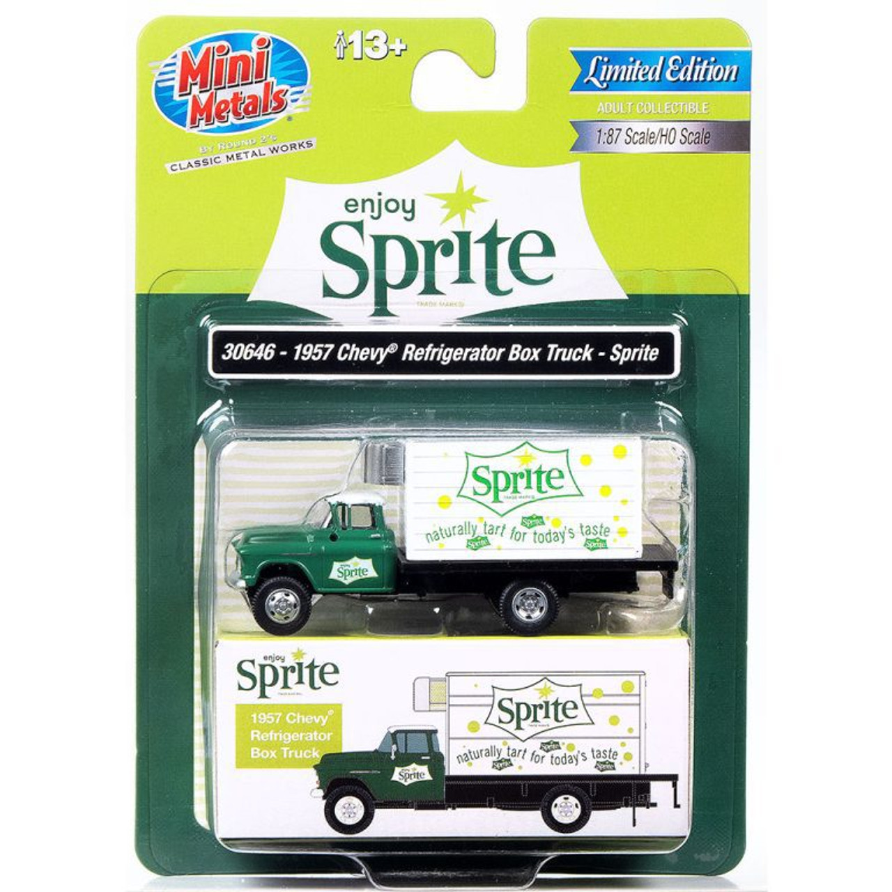 Classic Metal Works 30646 HO 1/87 1957 Chevy Refrigerated Box Truck (Sprite) Package