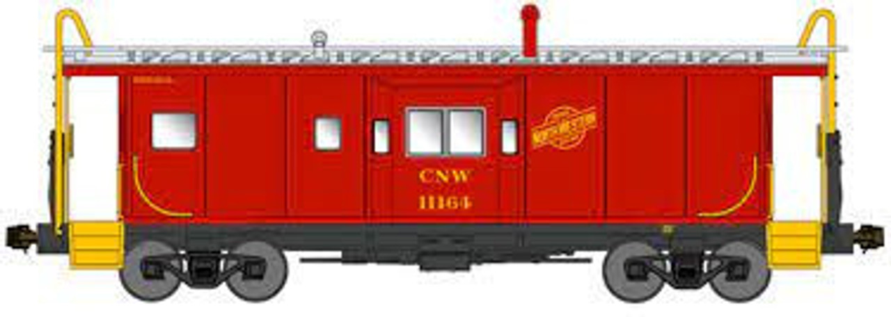 Bluford Shops 43071 N ICC Bay Window Caboose - Chicago & North Western #11180 Phase 3
