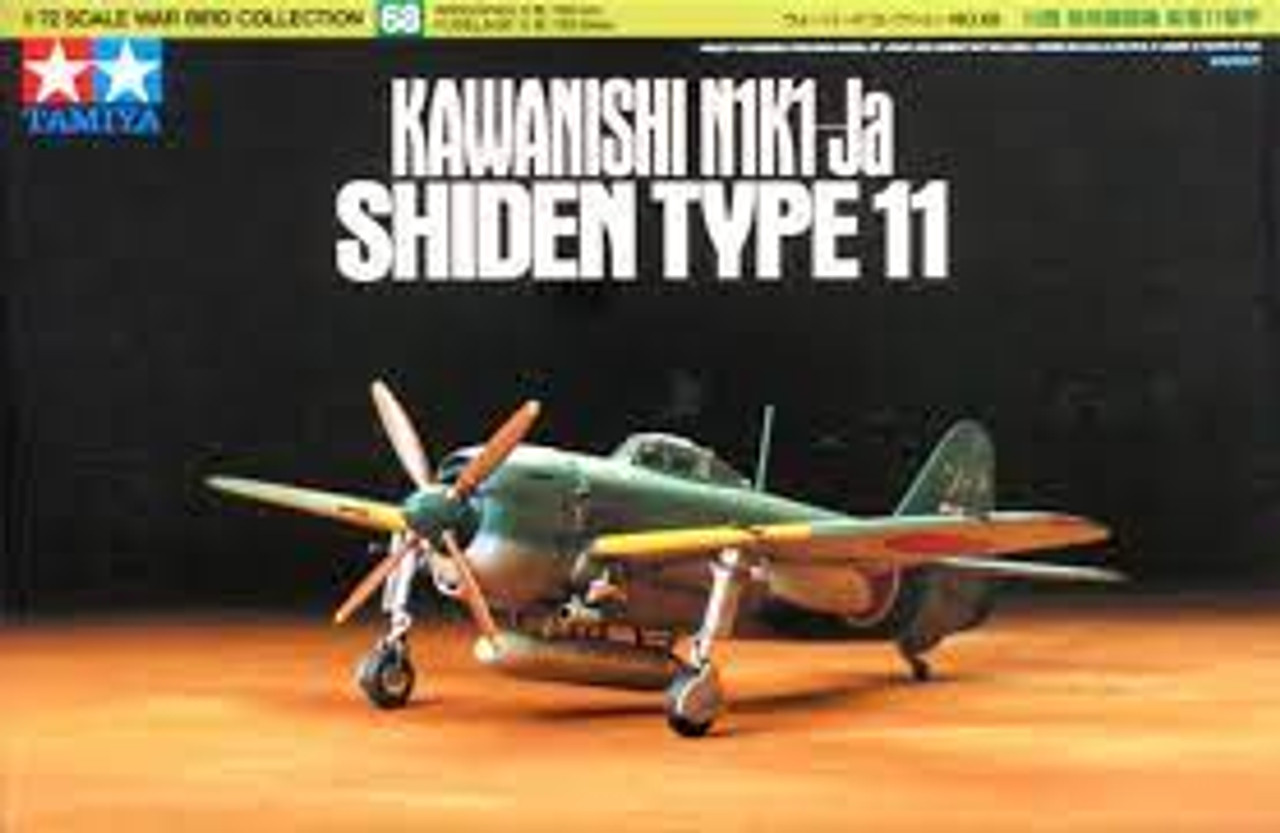 Tamiya 60768 1/72 Kawanishi Shiden Type 11 Plastic Model Kit