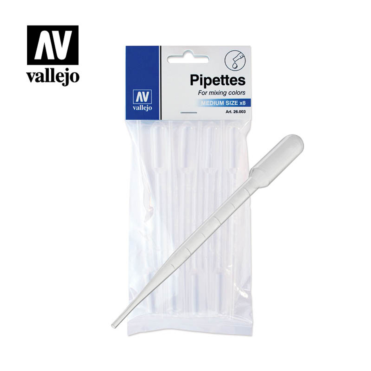 Vallejo 26003 Pipettes 3 ml/0.10 fl oz 8 per Package