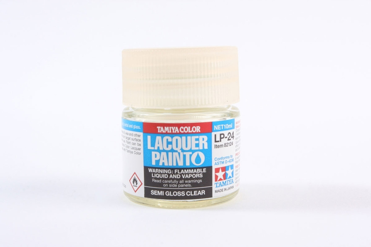 Tamiya Color 82124 Lacquer Lp-24 Semi Gloss Clear 10ml