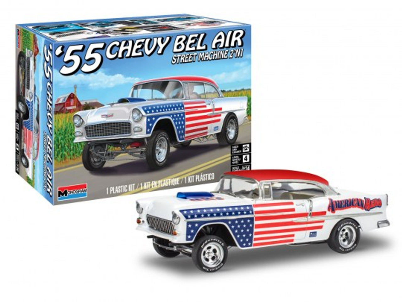 Revell 14519 1/25 1955 Chevy Bel Air Street Machine Model Kit