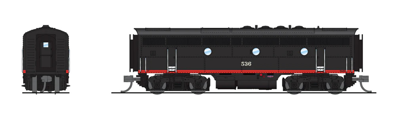 Broadway Limited 9067 N EMD F3B Stealth No Sound DCC Ready - Southern Pacific #537