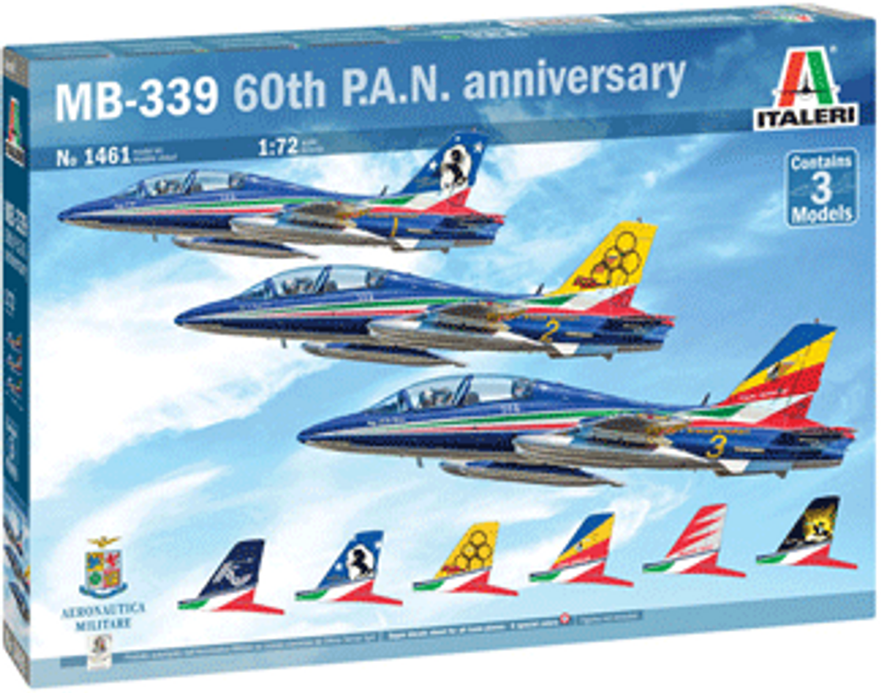 Italeri 1461 1/72 Macchi MB 339 "60th P.A.N. Anniversary" Plastic Model Kit