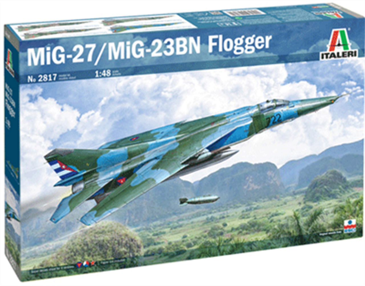 Italeri 2817 1/48 MiG-27 / MiG-23BN Flogger Plastic Model Kit