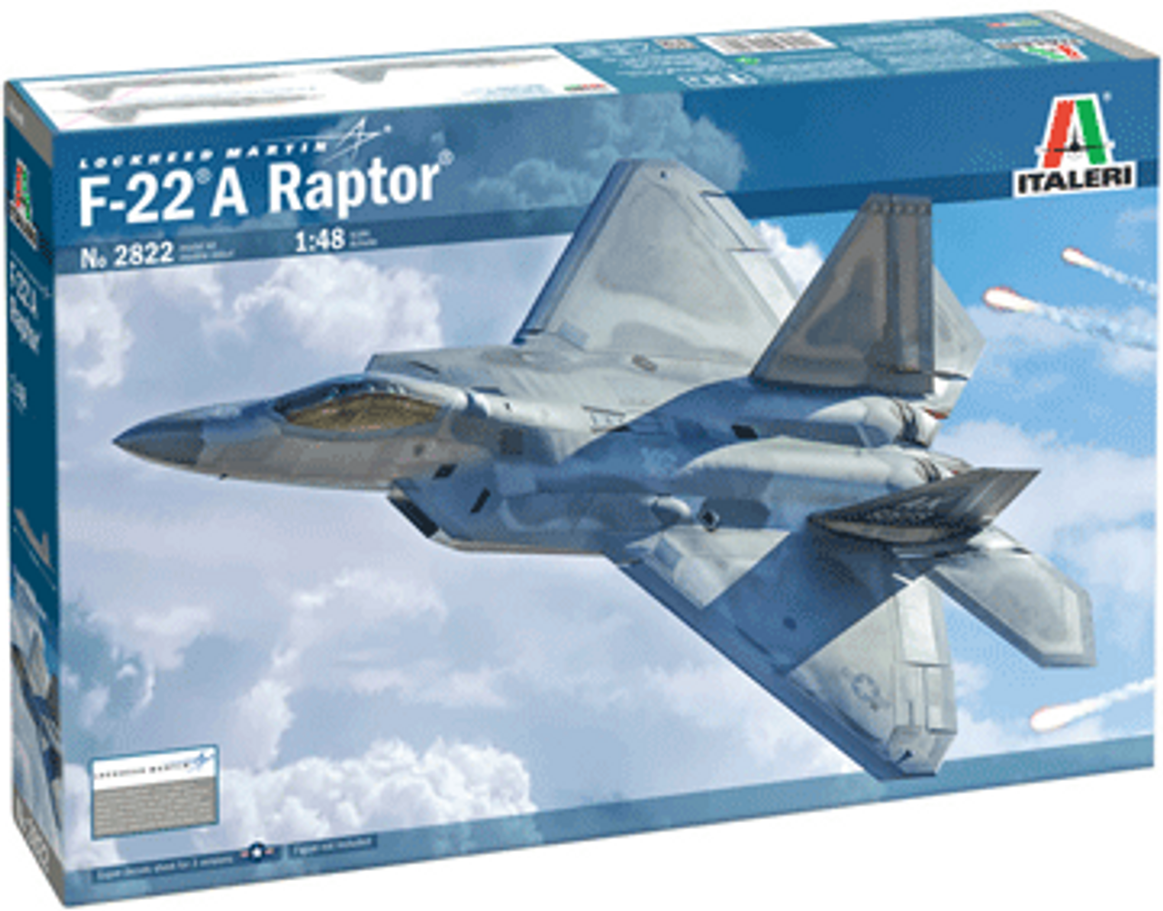 Italeri 2822 1/48 F-22A Raptor Plastic Model Kit