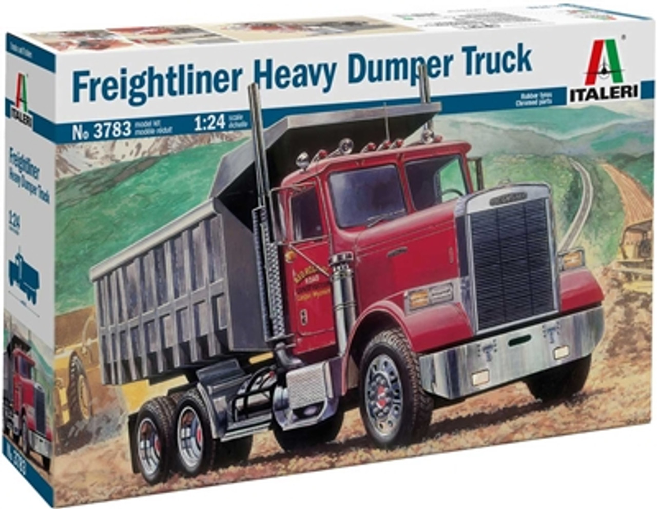 Italeri 3783 1/24 Freightliner Heavy Dumper Truck Plastic Model Kit