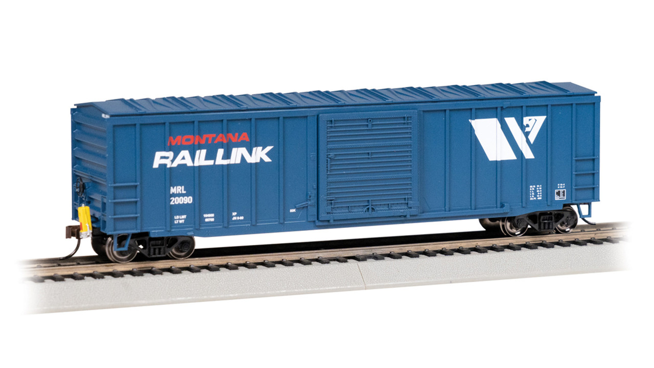 Bachmann 14912 Ho 50' Outside Braced Box Car with FRED - Montana Rail Link #20090