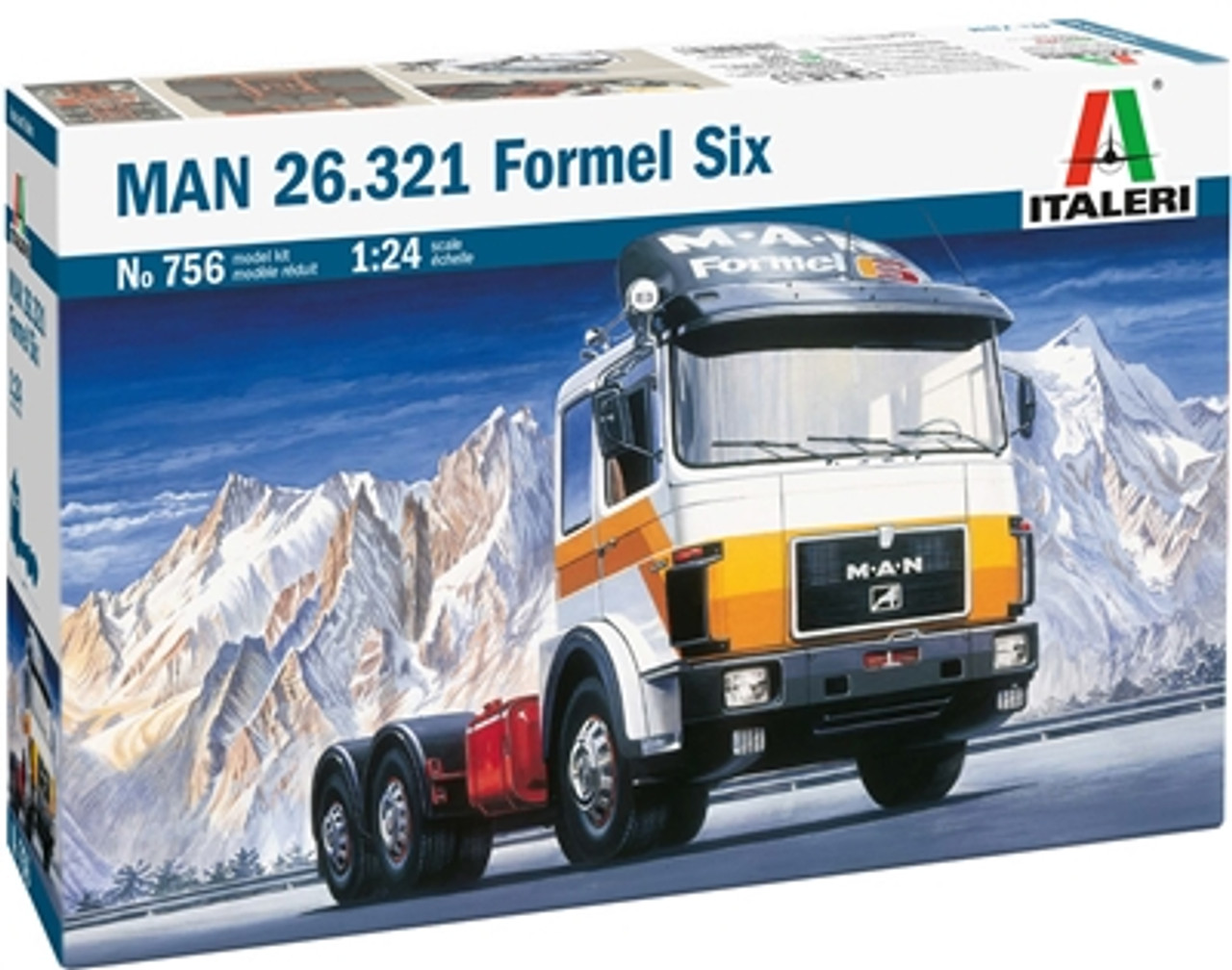 Italeri 0756 1/24 MAN 26.321 Formel Six Plastic Model Kit