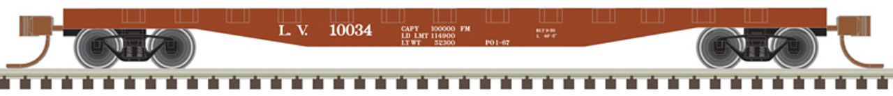 Atlas 50 005 565 Trainman N Flatcar w/Stakes - Lehigh Valley #10048