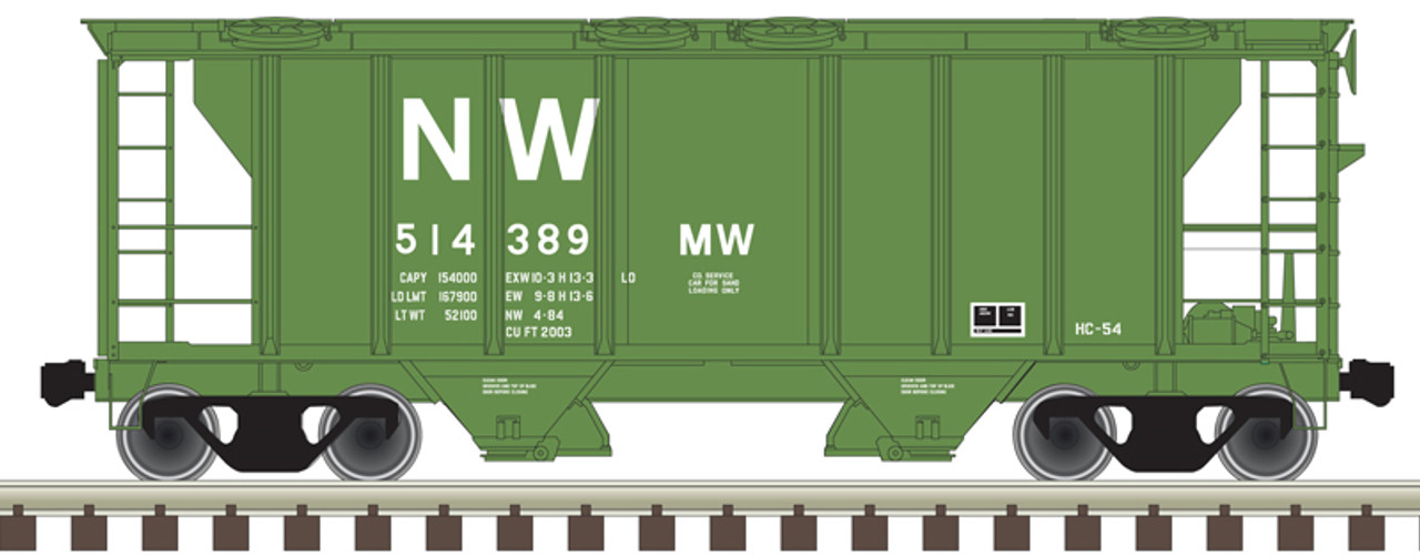 Atlas 50 005 905 N Trainman PS-2 Covered Hopper - N&W #514405