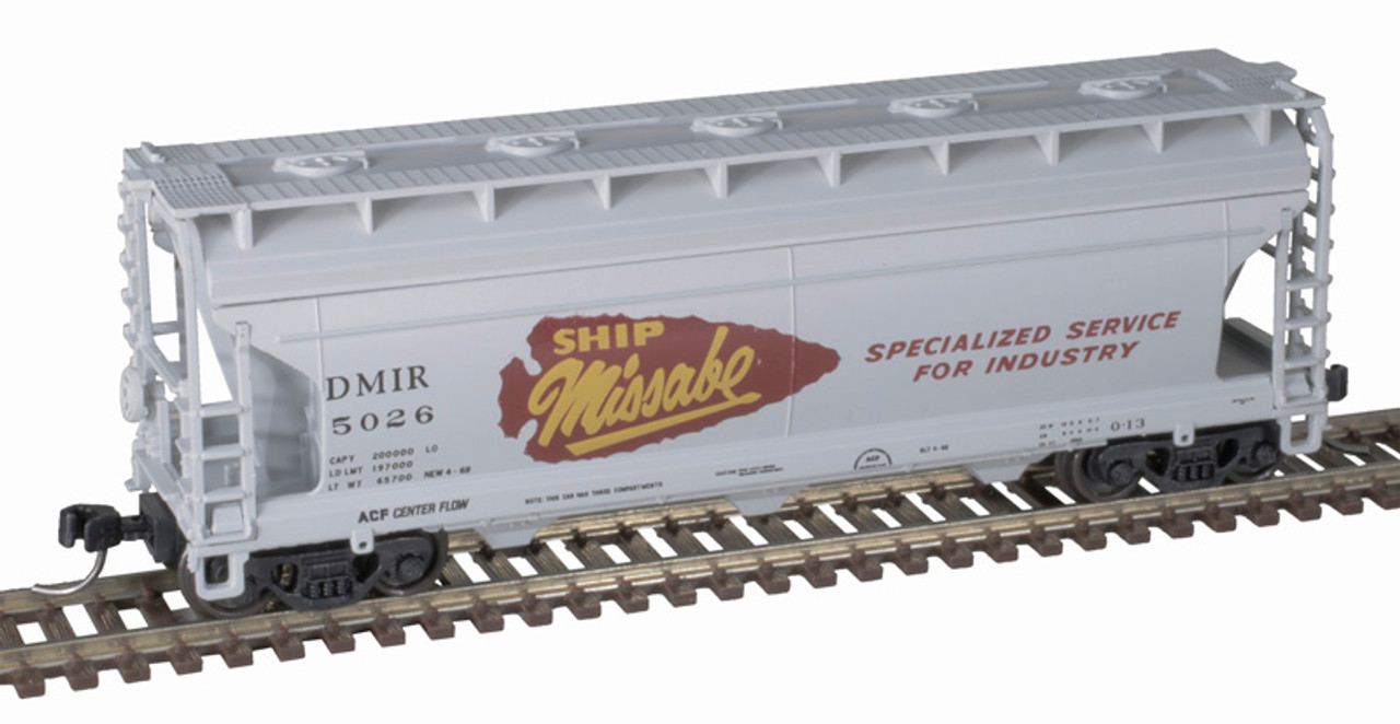 Atlas 50 006 116 N Trainman ACF 3560 Covered Hopper - Duluth Missabe & Iron Range #5019