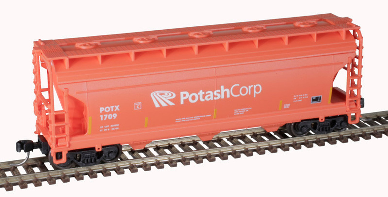 Atlas 50 006 121 N Trainman ACF 3560 Covered Hopper - Potash Corp #1709