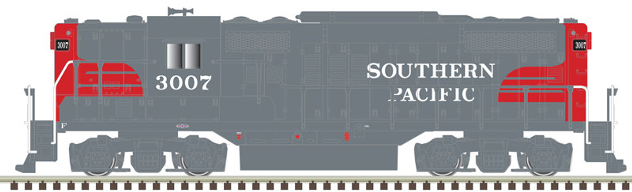 Atlas 40 005 359 N GP-9 Torpedo Tube Locomotive - Southern Pacific #3007 Silver Series