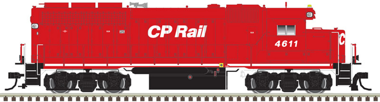 Atlas 10 003 999 Ho GP40 Locomotive - CP Rail #4600 w/ditch lights Silver Series