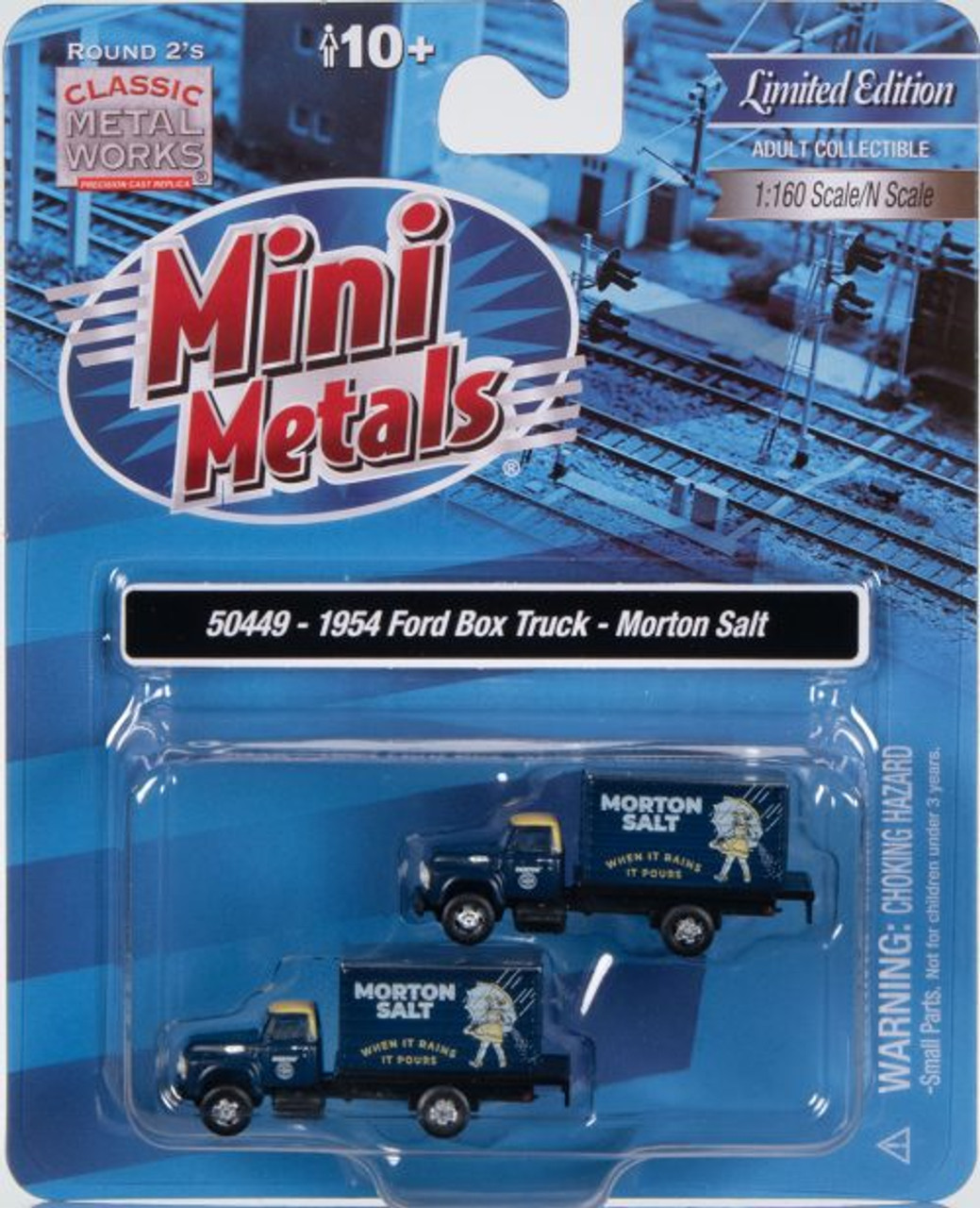 Classic Metal Works 50449 1954 Ford Box Truck Morton Salt 1:160 N Scale 2-Pack Package