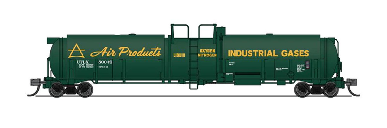 Broadway Limited 8141 N Cryogenic Tank Car - Air Products 2-Pack