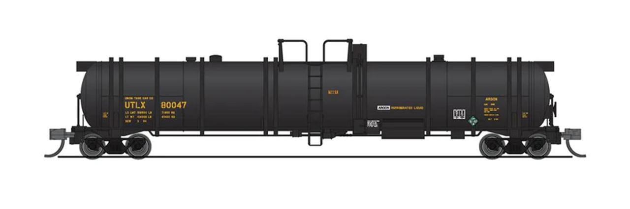 Broadway Limited 8148 N Cryogenic Tank Car - UTLX Black 2-Pack