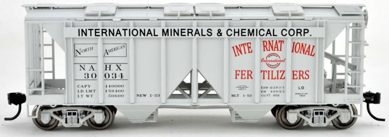 Bowser 43268 Ho H34 Covered Hopper Car - International Minerals #30035