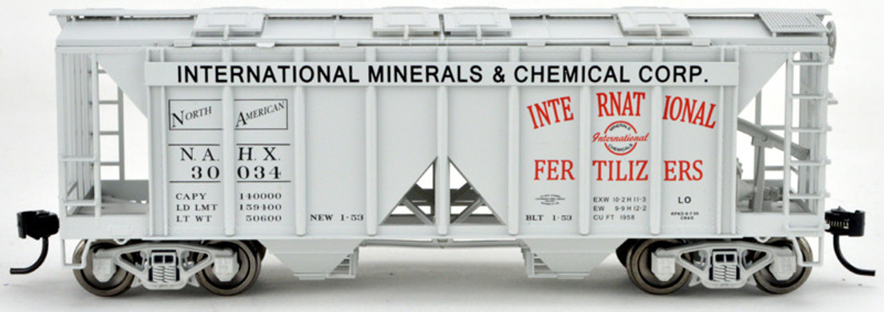 Bowser 43269 Ho H34 Covered Hopper Car - International Minerals #30039