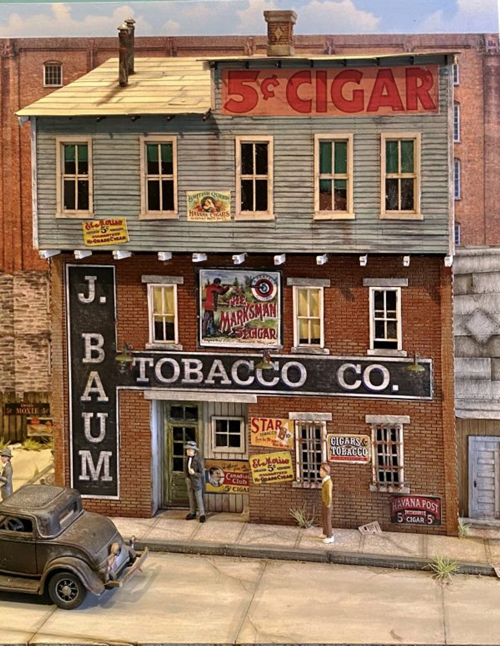 Bar Mills 0371 N J Baum Tobacco Company Box