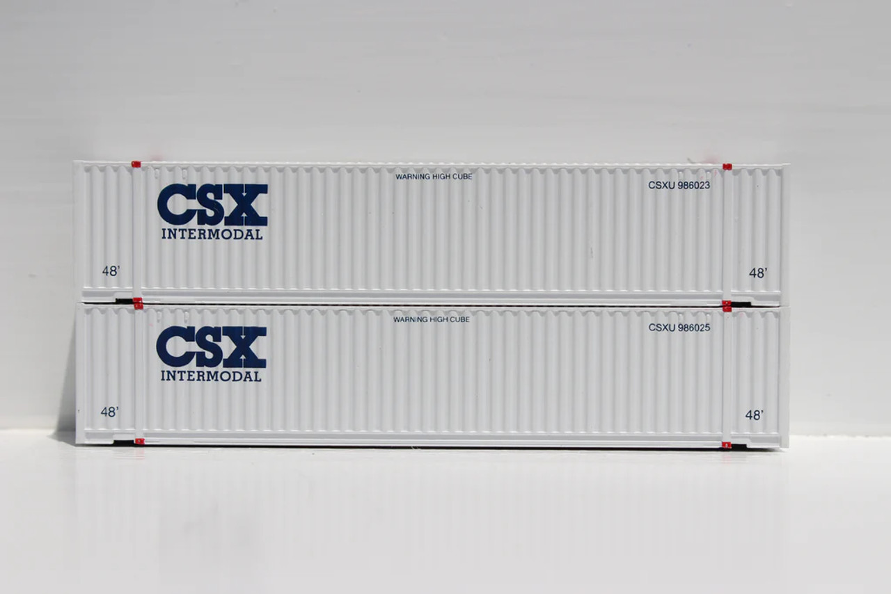 Jacksonville Terminal 535024UMXU (ex -CSX boxcar logo) 53' HIGH CUBE 6-42-6 corrugated containers with Magnetic System