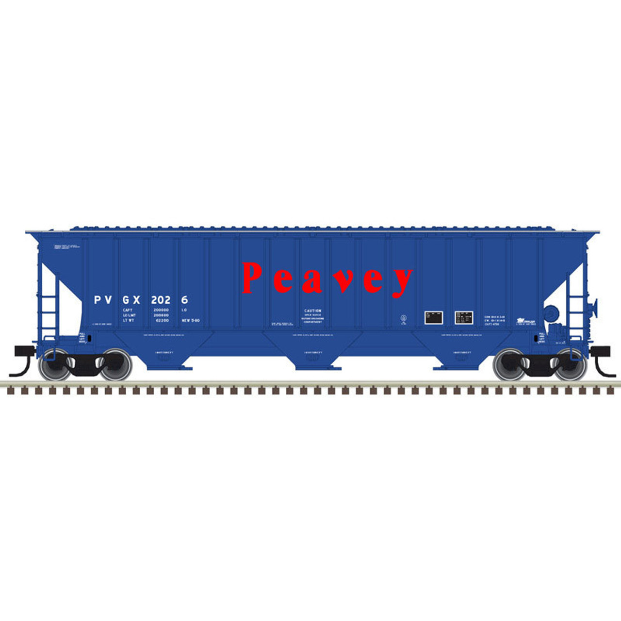Atlas Trainman 50 005 941 N Thrall 4750 Covered Hopper - Peavey #2090