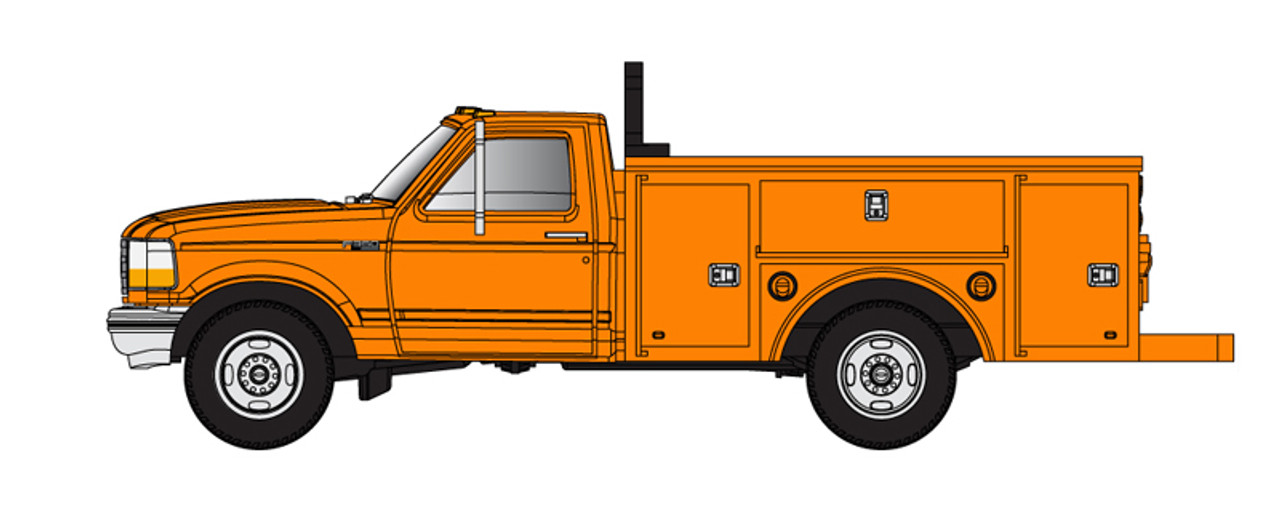Atlas 60 000 157 N Ford F-250/350 Pickup Trucks - Safety Orange B