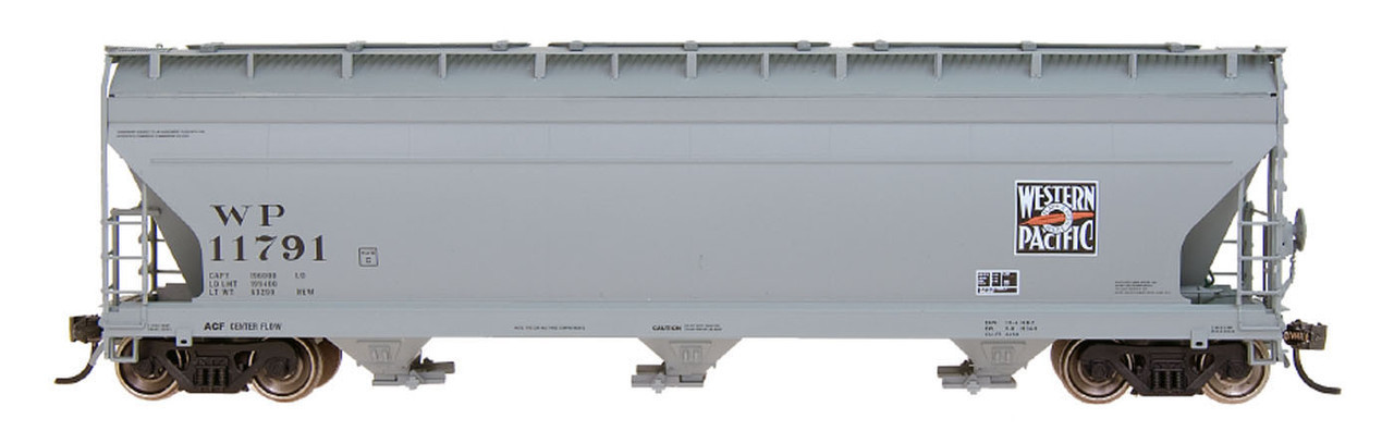 InterMountain Railway 67033-15 N ACF 4650 Cubic Ft. 3-Bay Hopper -  Western Pacific #11765