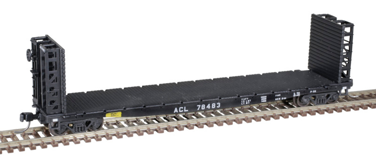 Atlas 50005783 N 48' GSI Bulkhead Flat Car - Atlantic Coast Line #78483