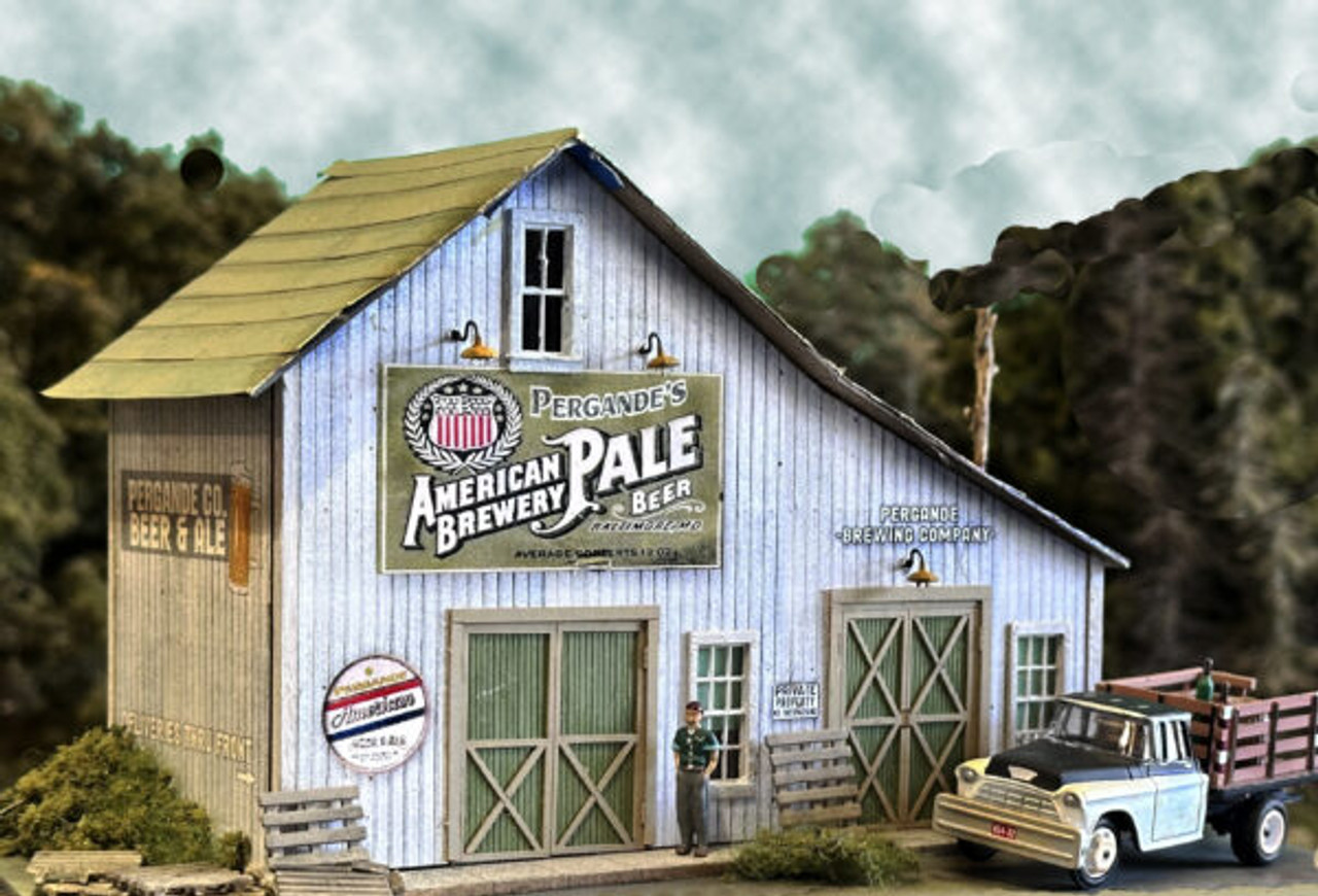 Bar Mills 5052 Ho Pergande's American Brewery Building Kit