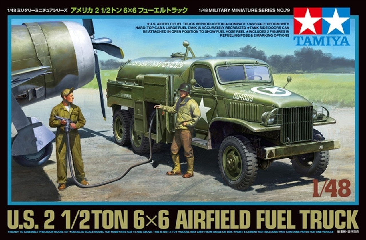 Tamiya 32579 1/48 US Airfield Fuel Truck Model Kit