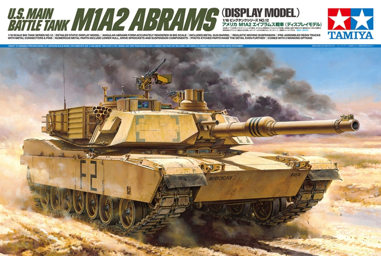 Tamiya 36212 1/16 US Abrams M1A2 Model Kit Package