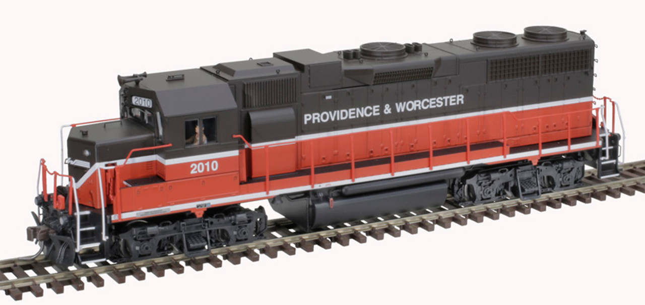 Atlas 10 004 061 HO GP38 Locomotive - Providence & Worcester #2010 w/ditch lights Silver Series