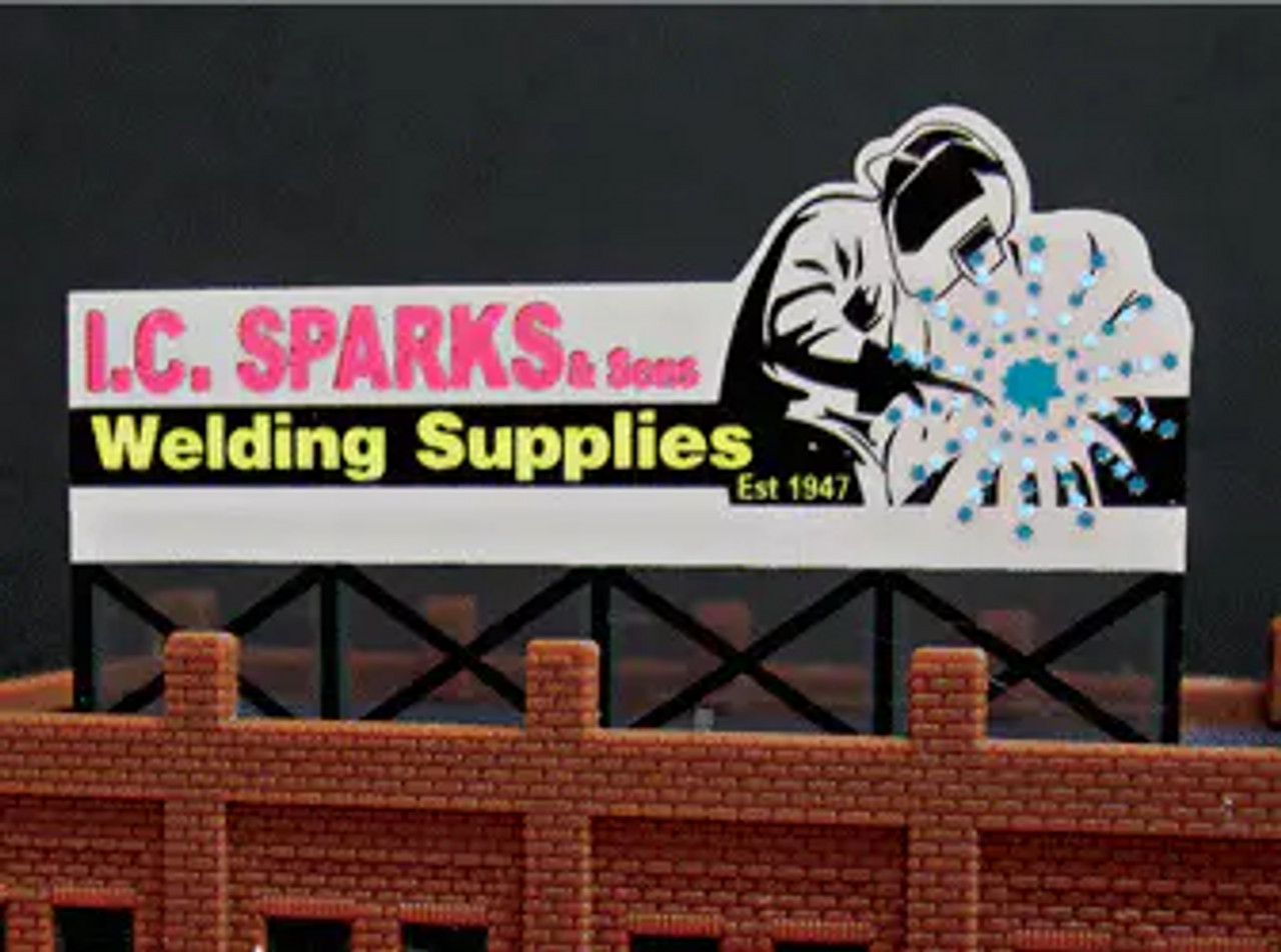 Miller Engineering 9381 Ho/O I.C. Sparks Billboard