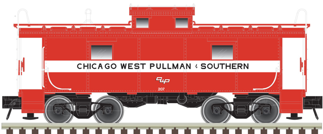 Atlas 20 007 005 HO NE-6 Caboose - Chicago, West Pullman and Southern #207