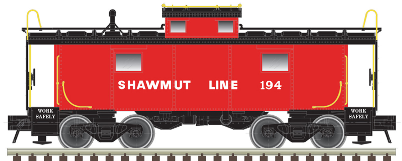 Atlas 20 007 012 HO NE-6 Caboose - Pittsburg and Shawmut #193